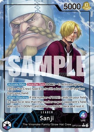 Sanji (041) (Alternate Art) (OP12-041) - [Legacy of the Master] Foil