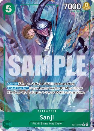 Sanji (Alternate Art) (OP13-027) - [Carrying On His Will] Foil