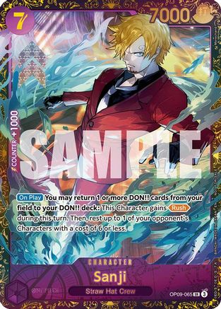 Sanji (Championship 25-26 Regionals Season 1) (OP09-065) - [One Piece Promotion Cards] Foil