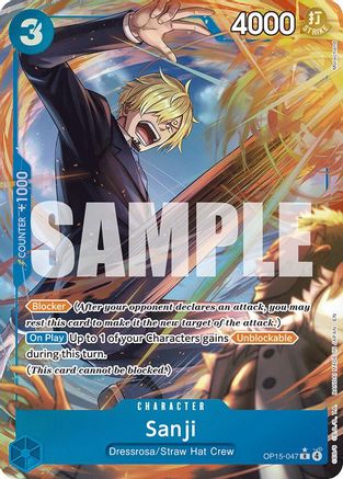 Sanji (OP15-047) (Alternate Art) (OP15-047) - [Adventure on Kami's Island] Foil