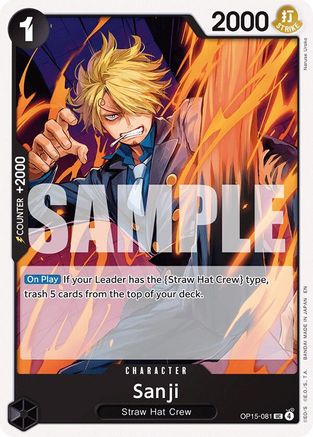 Sanji (OP15-081) (OP15-081) - [Adventure on Kami's Island]