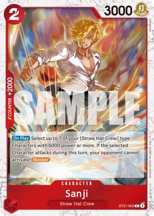 Sanji - ST21-003 (Pirate Foil) (ST21-003) - [Premium Booster -The Best- Vol. 2] Foil