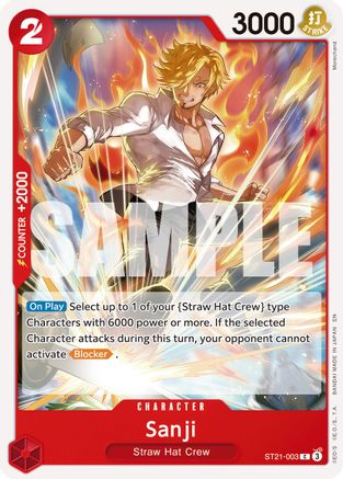 Sanji - ST21-003 (Reprint) (ST21-003) - [Premium Booster -The Best- Vol. 2]