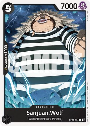Sanjuan.Wolf (Reprint) (OP10-084) - [Starter Deck 27: BLACK Marshall.D.Teach]