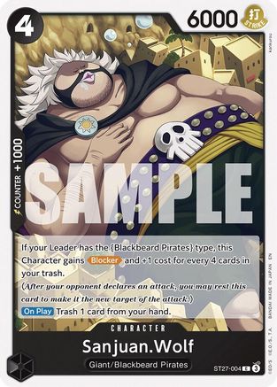 Sanjuan.Wolf (ST27-004) - [Starter Deck 27: BLACK Marshall.D.Teach]