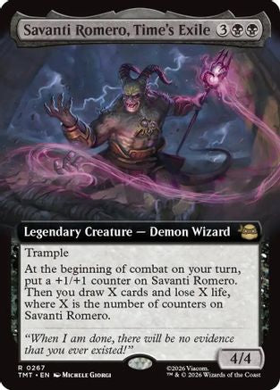 Savanti Romero, Time's Exile (Extended Art)  [Teenage Mutant Ninja Turtles] Foil