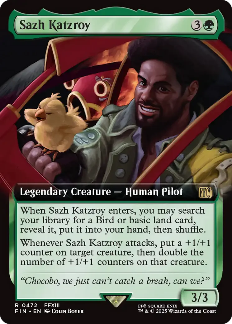 Sazh Katzroy (Extended Art) [FINAL FANTASY] Foil
