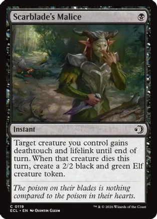 Scarblade's Malice  [Lorwyn Eclipsed]