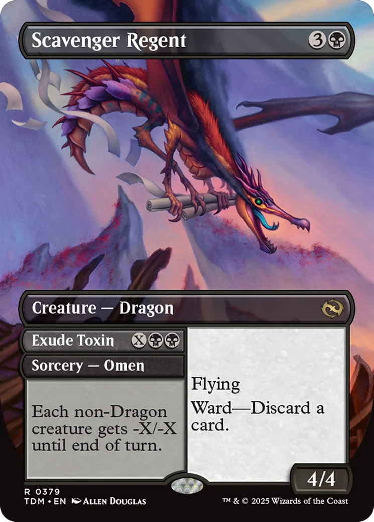 Scavenger Regent (Borderless) [Tarkir: Dragonstorm] Foil