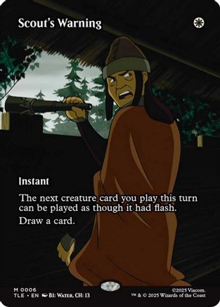 Scout's Warning (Borderless)  [Avatar: The Last Airbender: Eternal-Legal]