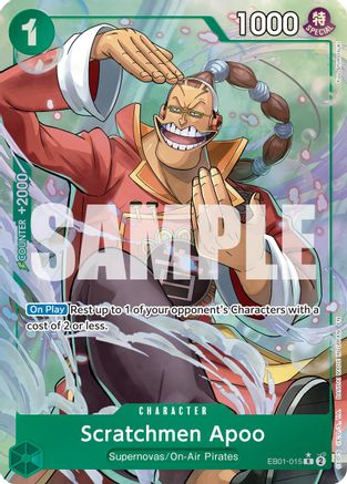 Scratchmen Apoo - EB01-015 (Alternate Art) (EB01-015) - [Premium Booster -The Best- Vol. 2] Foil