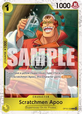 Scratchmen Apoo - OP10-108 (Pirate Foil) (OP10-108) - [Premium Booster -The Best- Vol. 2] Foil