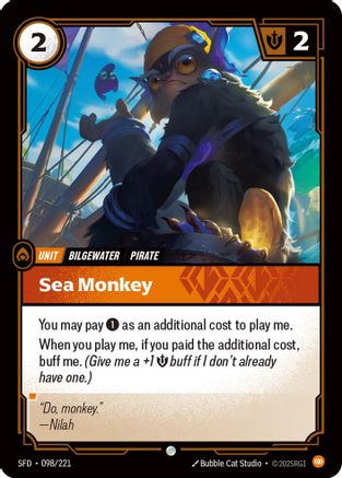 Sea Monkey (098/221) - Riftbound - [Spiritforged] Foil