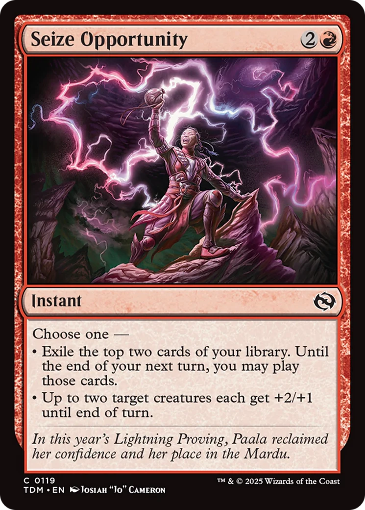 Seize Opportunity [Tarkir: Dragonstorm] Foil
