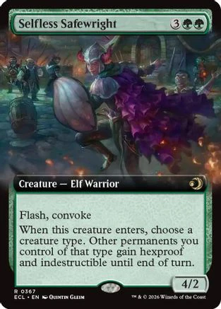 Selfless Safewright (Extended Art)  [Lorwyn Eclipsed] Foil