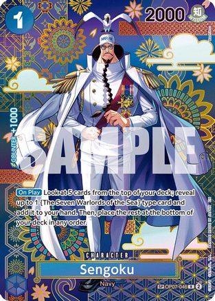 Sengoku - OP07-046 (SP) (OP07-046) - [The Azure Sea's Seven] Foil