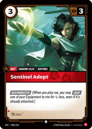 Sentinel Adept (008/221) - Riftbound - [Spiritforged] Foil