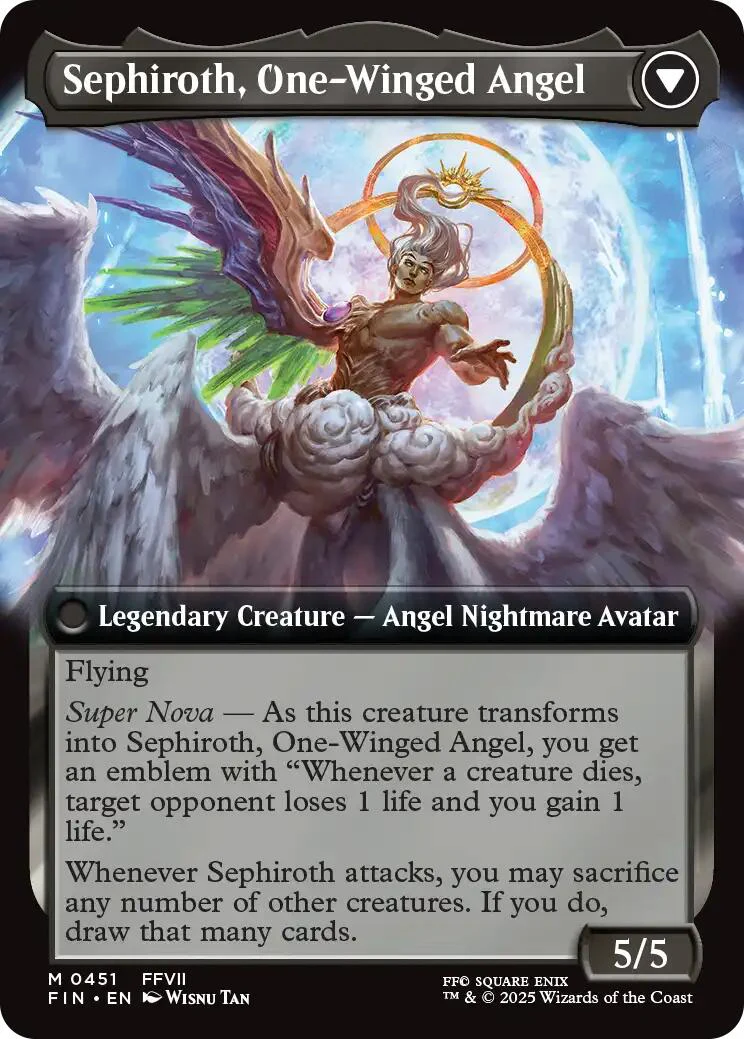 Sephiroth, Fabled SOLDIER // Sephiroth, One-Winged Angel (Extended Art) [FINAL FANTASY] Foil - Image 2