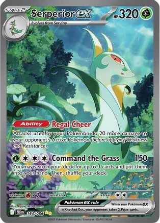 Serperior ex 167/086  - Holofoil SV Black Bolt - Special Illustration Rare