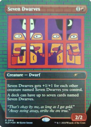 Seven Dwarves (0818) (Rainbow Foil)  [Secret Lair Drop Series] Foil