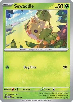 Sewaddle 001/086  SV White Flare - Common