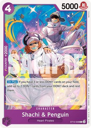 Shachi & Penguin (Tournament Pack 2025 Vol. 4) (ST10-008) - [One Piece Promotion Cards]