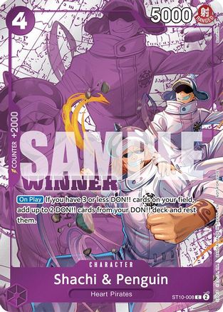 Shachi & Penguin (Winner Pack 2025 Vol. 4) (ST10-008) - [One Piece Promotion Cards] Foil