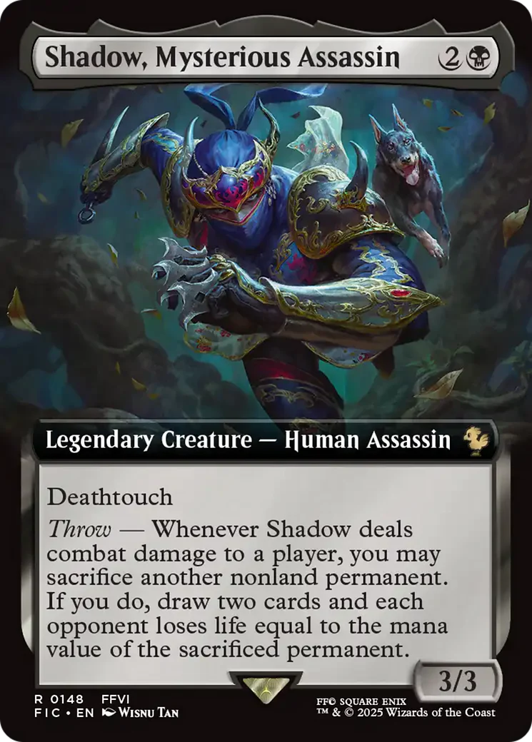 Shadow, Mysterious Assassin (Extended Art) [FINAL FANTASY Commander] Foil