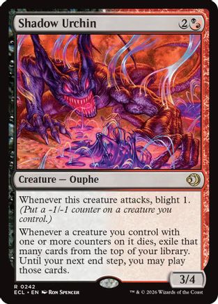 Shadow Urchin  [Lorwyn Eclipsed] Foil