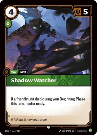 Shadow Watcher (037/219) - Riftbound - [Unleashed] Foil