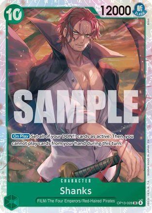 Shanks (028) (OP13-028) - [Carrying On His Will] Foil