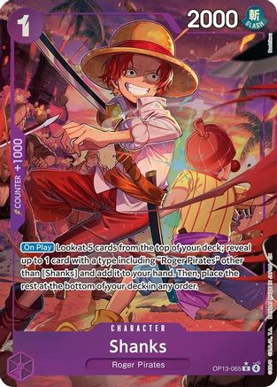 Shanks (065) (Alternate Art) (OP13-065) - [Carrying On His Will] Foil