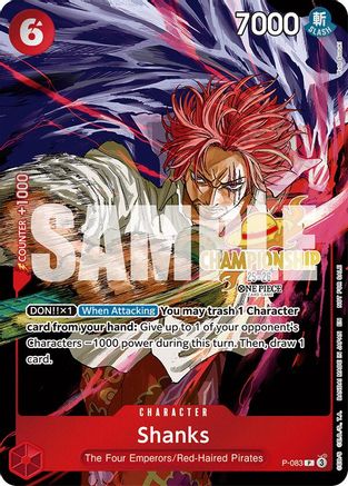 Shanks (CS 25-26 Event Pack) (P-083) - [One Piece Promotion Cards] Foil