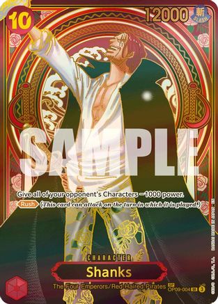Shanks - OP09-004 (SP) (Gold) (OP09-004) - [Carrying On His Will] Foil