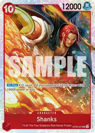 Shanks (Reprint) (OP06-007) - [Premium Booster -The Best- Vol. 2] Foil