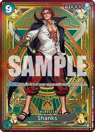 Shanks (SP) (ST16-004) - [A Fist of Divine Speed] Foil