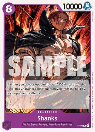 Shanks (Store Tournament 2025 Vol. 4) (P-104) - [One Piece Promotion Cards]
