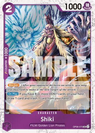 Shiki (Pirate Foil) (OP06-073) - [Premium Booster -The Best- Vol. 2] Foil
