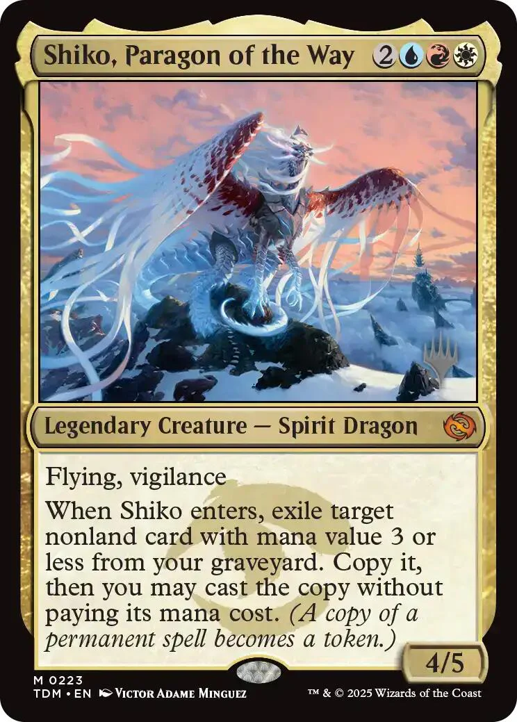 Shiko, Paragon of the Way [Tarkir: Dragonstorm Promos] Foil