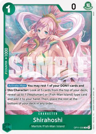Shirahoshi (030) (OP11-030) - [A Fist of Divine Speed] Foil