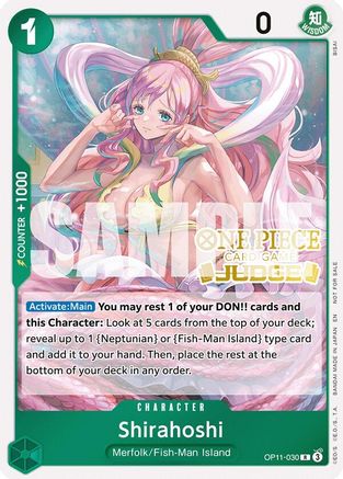 Shirahoshi (Judge Pack Vol. 7) (OP11-030) - [One Piece Promotion Cards] Foil