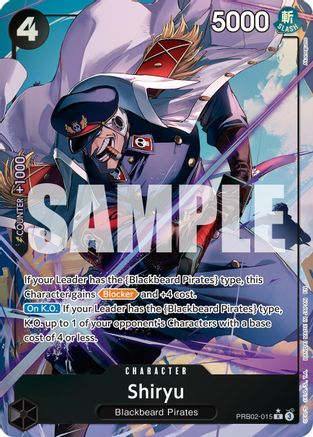 Shiryu (Alternate Art) (PRB02-015) - [Premium Booster -The Best- Vol. 2] Foil