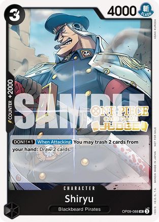 Shiryu (Judge Pack Vol. 5) (OP09-088) - [One Piece Promotion Cards] Foil