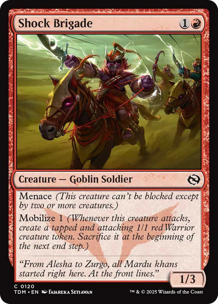 Shock Brigade [Tarkir: Dragonstorm] Foil