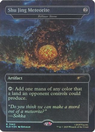 Shu Jing Meteorite - Fellwar Stone (Rainbow Foil)  [Secret Lair Drop Series] Foil