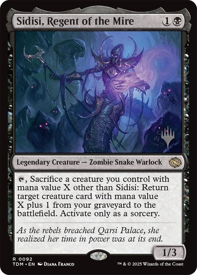 Sidisi, Regent of the Mire [Tarkir: Dragonstorm Promos] Foil