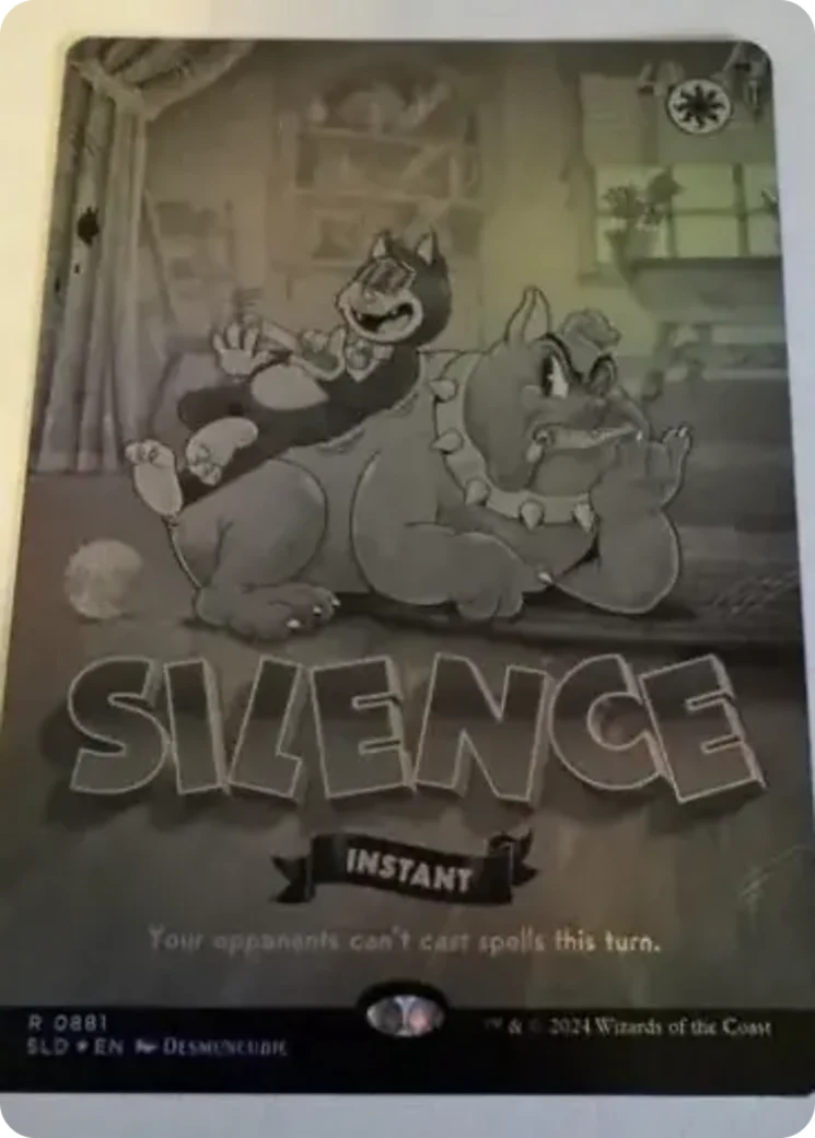 Silence (0881) (Black & White Foil) [Secret Lair Drop Series]