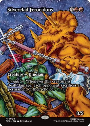 Silverclad Ferocidons (Borderless)  [Teenage Mutant Ninja Turtles Eternal-Legal] Foil