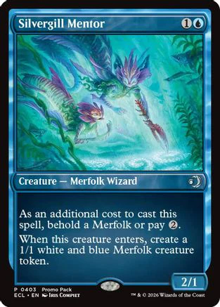 Silvergill Mentor  [Promo Pack: Lorwyn Eclipsed] Foil