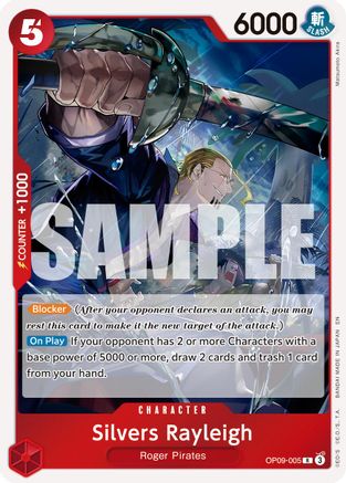 Silvers Rayleigh - OP09-005 (Reprint) (OP09-005) - [Premium Booster -The Best- Vol. 2] Foil